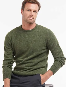 BARBOUR Tisbury Lambswool Crew Neck Pullover - Mens - Forest