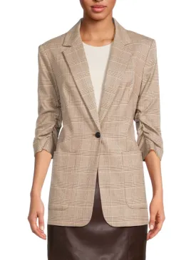 Calvin Klein Window Blazer in Luggage