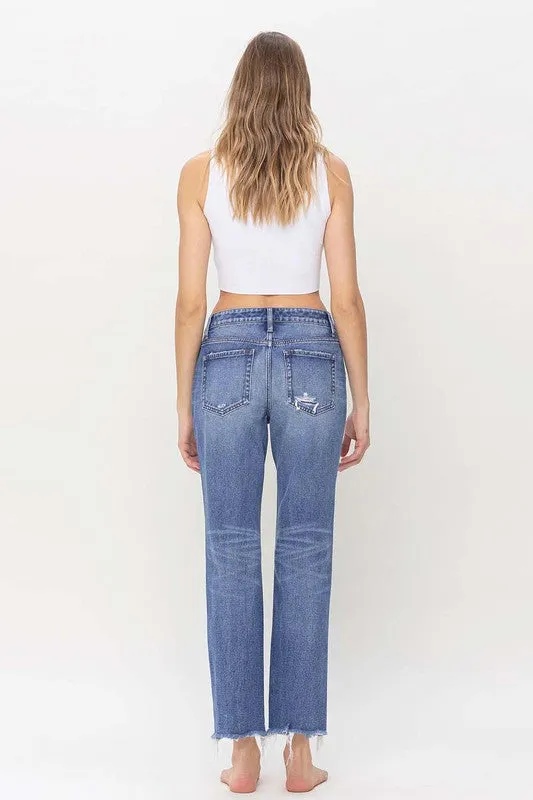 High Rise Straight Jeans by Flying Monkey