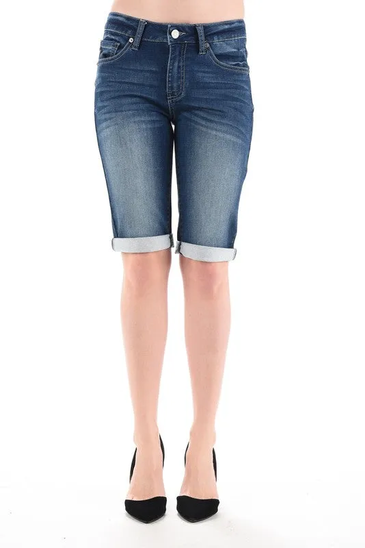 KanCan Mid Rise Bermuda Shorts