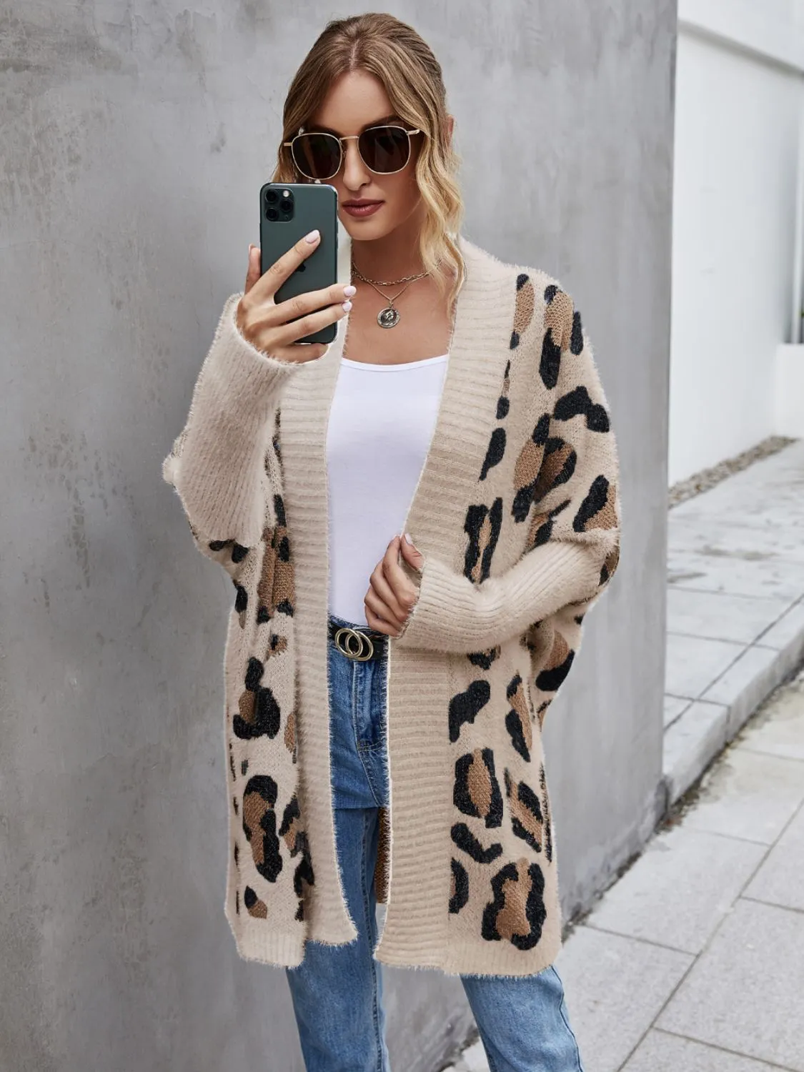 Leopard Fuzzy Cardigan - 3 Colors