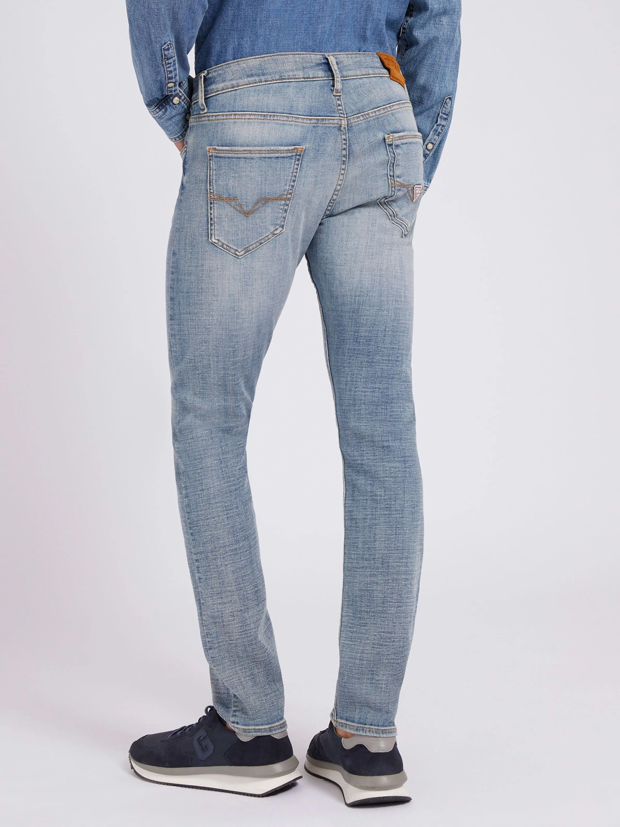 Low-Rise Skinny Fit Miami Denim Jeans In Stream Wash