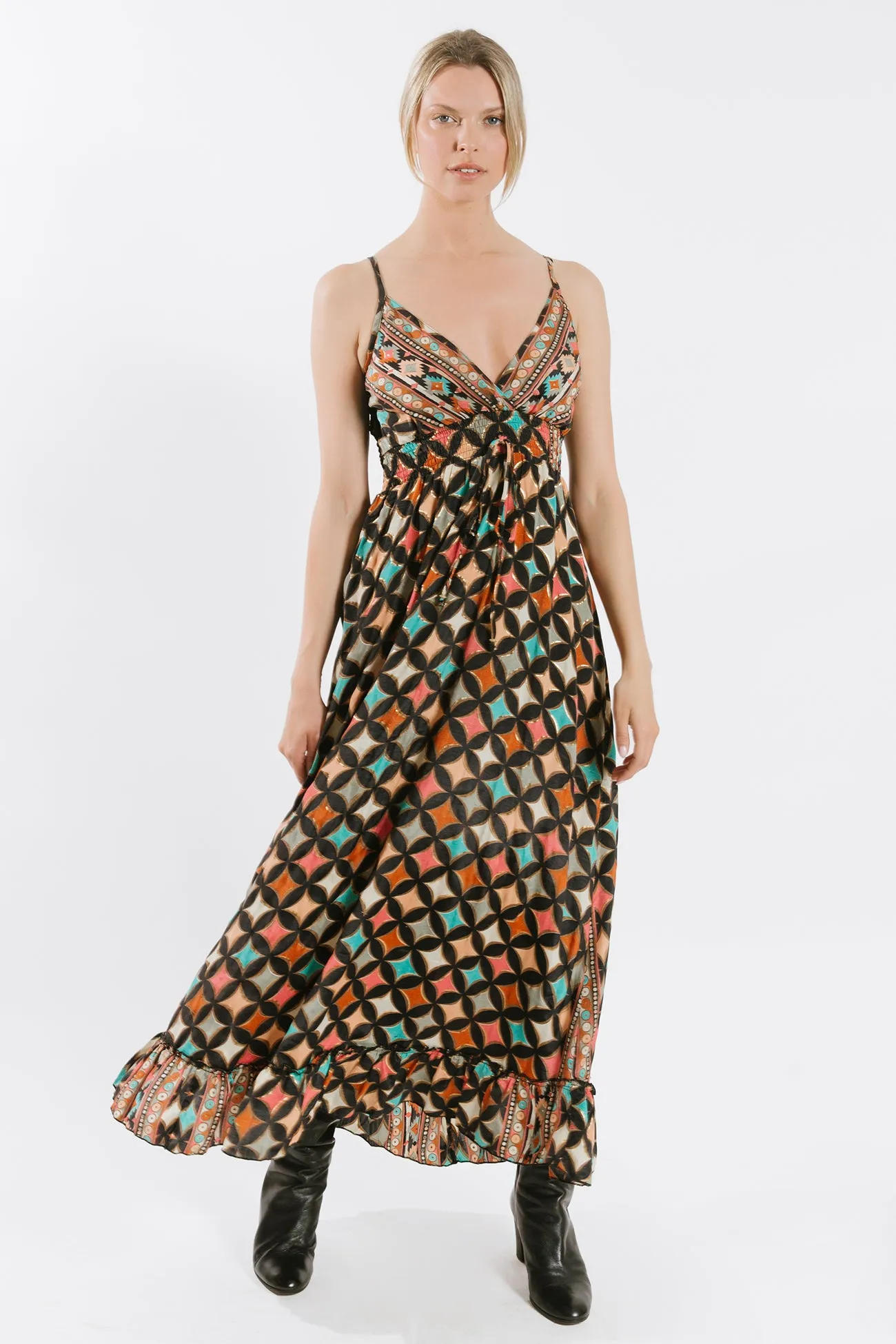 Nahar Spaghetti Maxi Dress