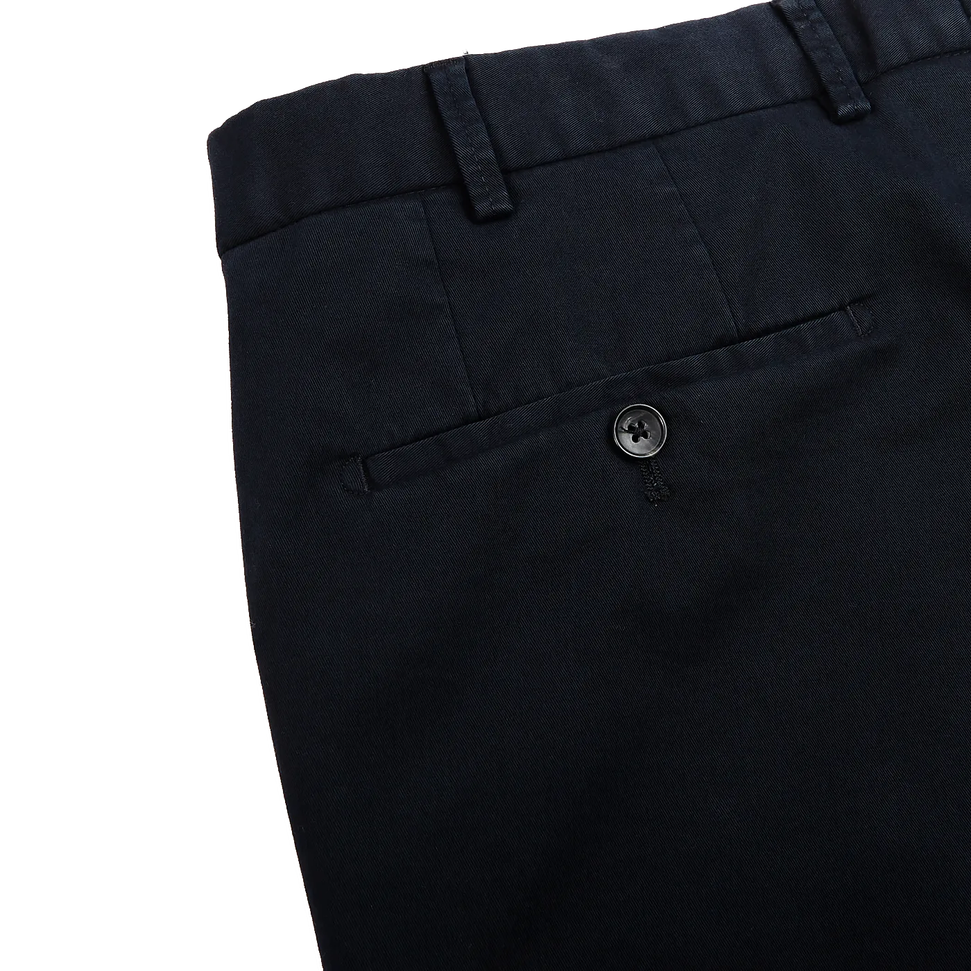 Navy Cotton Stretch Regular Fit Chinos