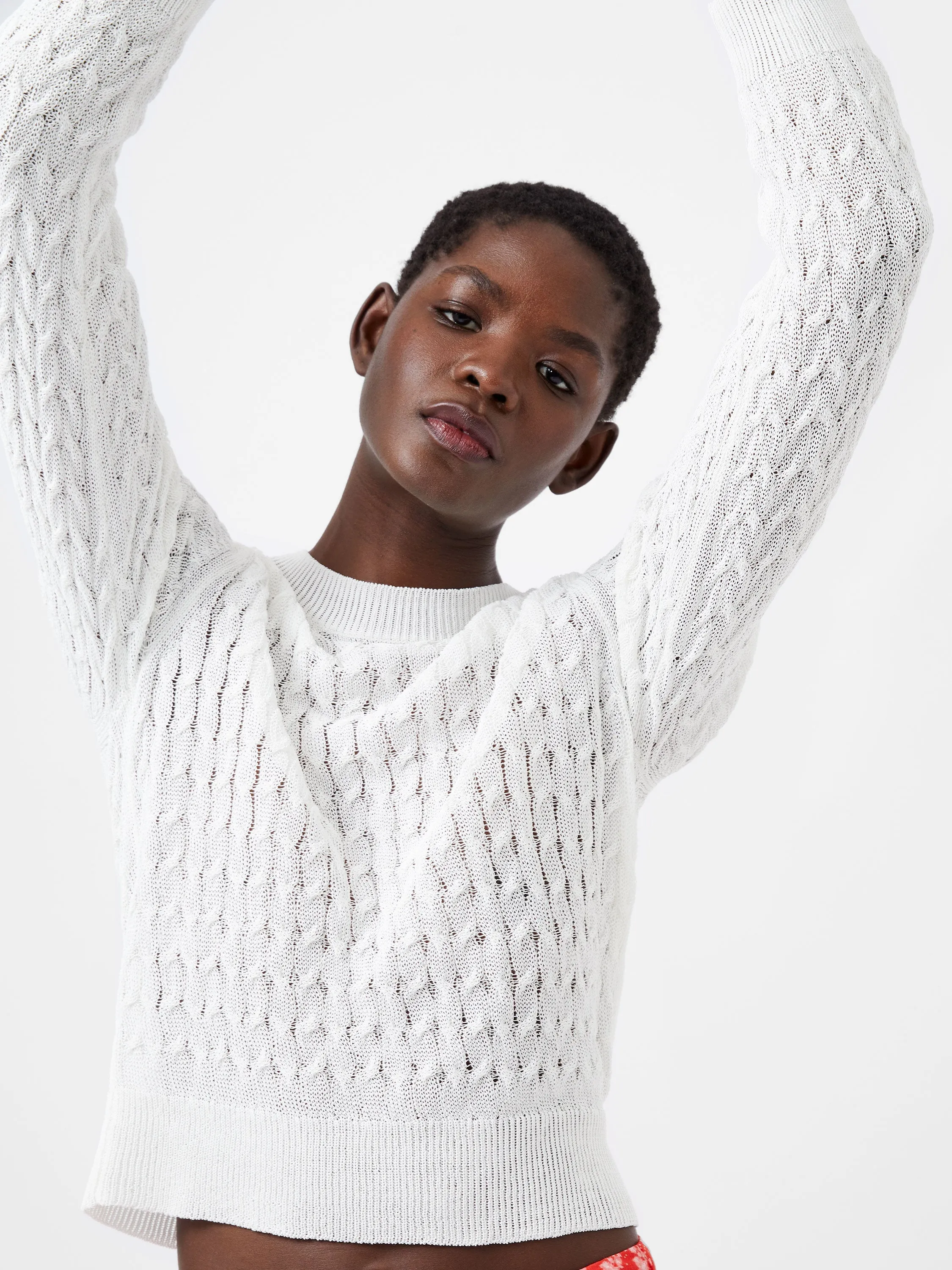 Niko Open Knit Long Sleeve Jumper