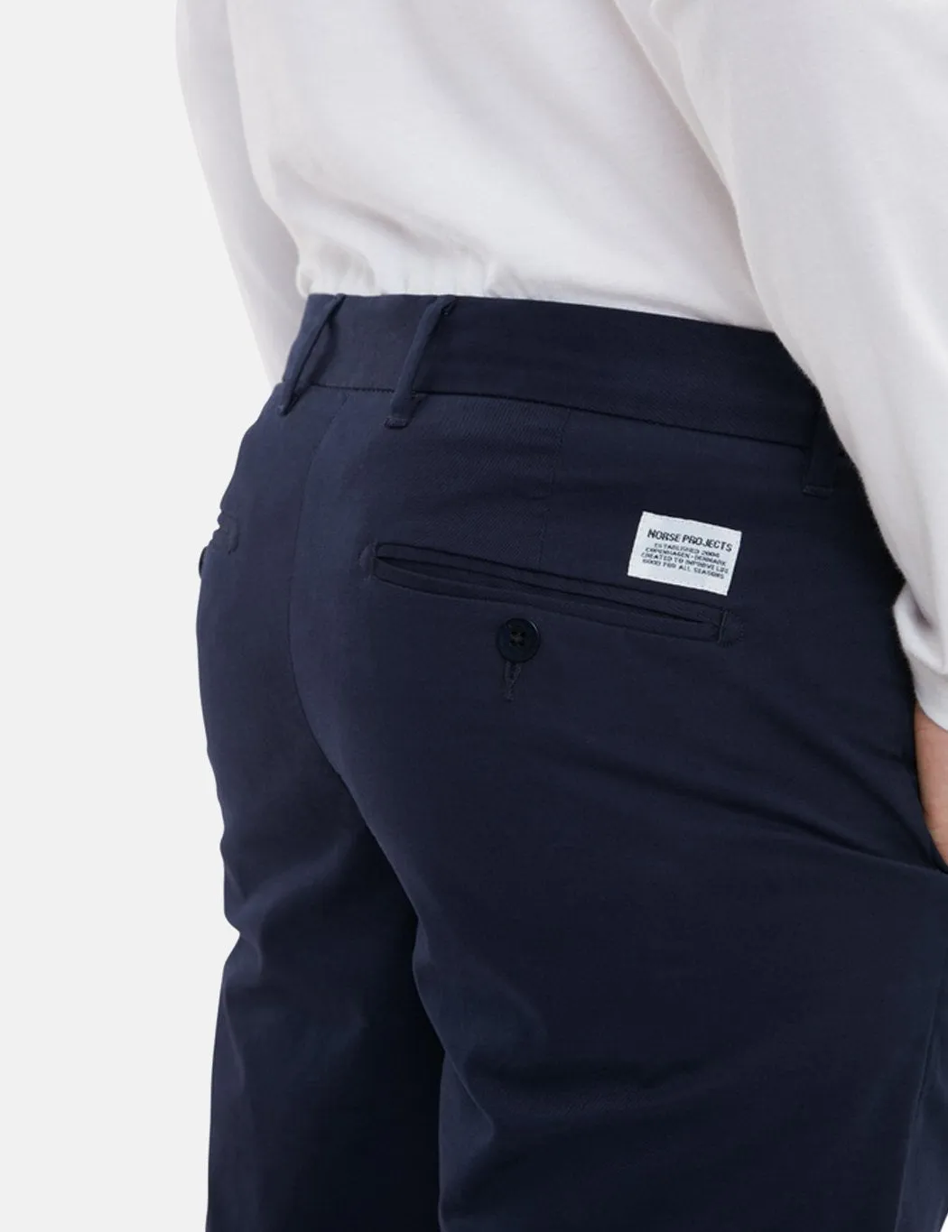 Norse Projects Aros Light Stretch Chino (Slim) - Dark Navy Blue