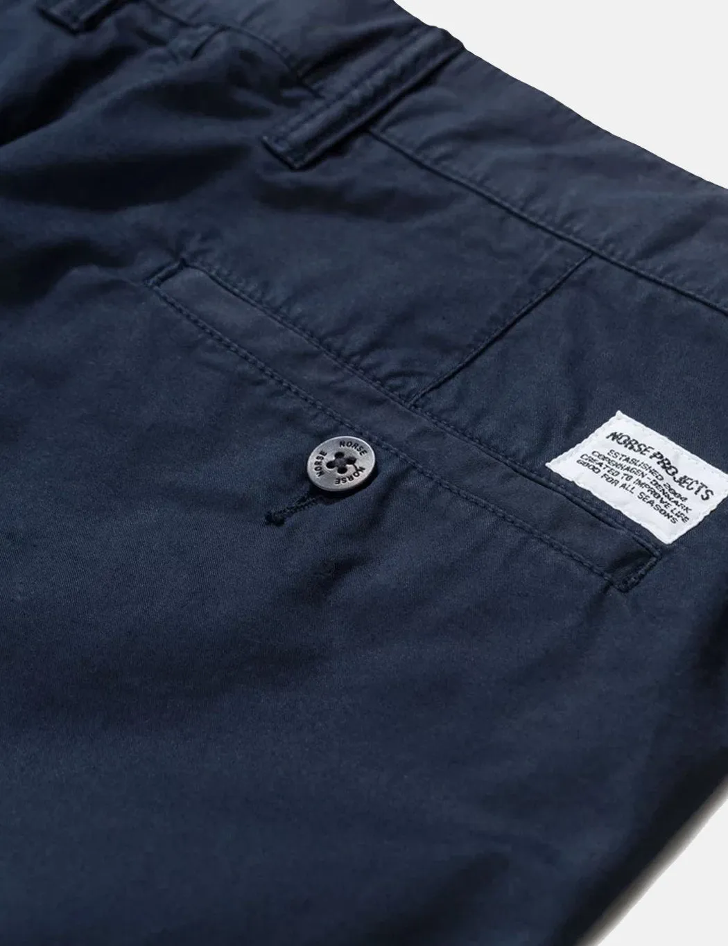 Norse Projects Aros Light Stretch Chino (Slim) - Dark Navy Blue