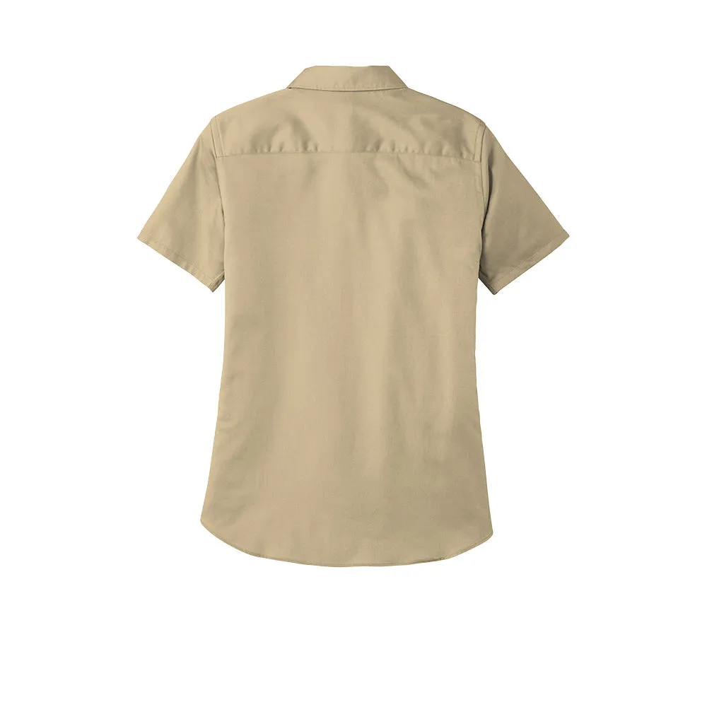 Port Authority® Women's Short Sleeve SuperPro React ™ Twill Shirt - Wheat