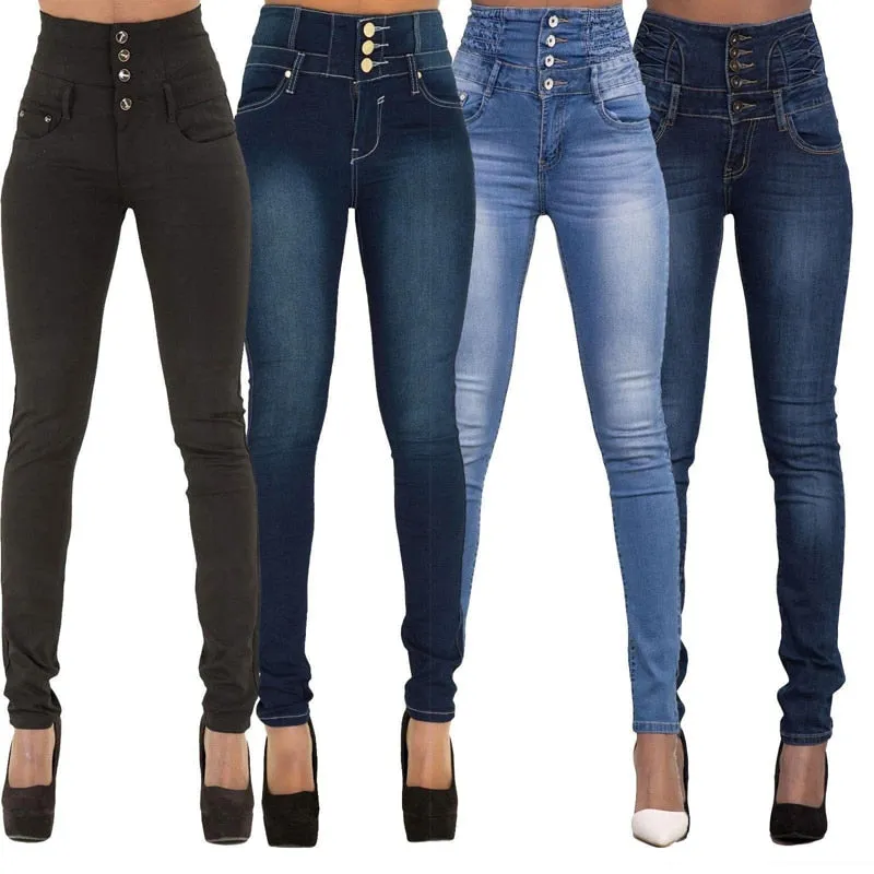 "Genesis" High Waist Skinny Jeans