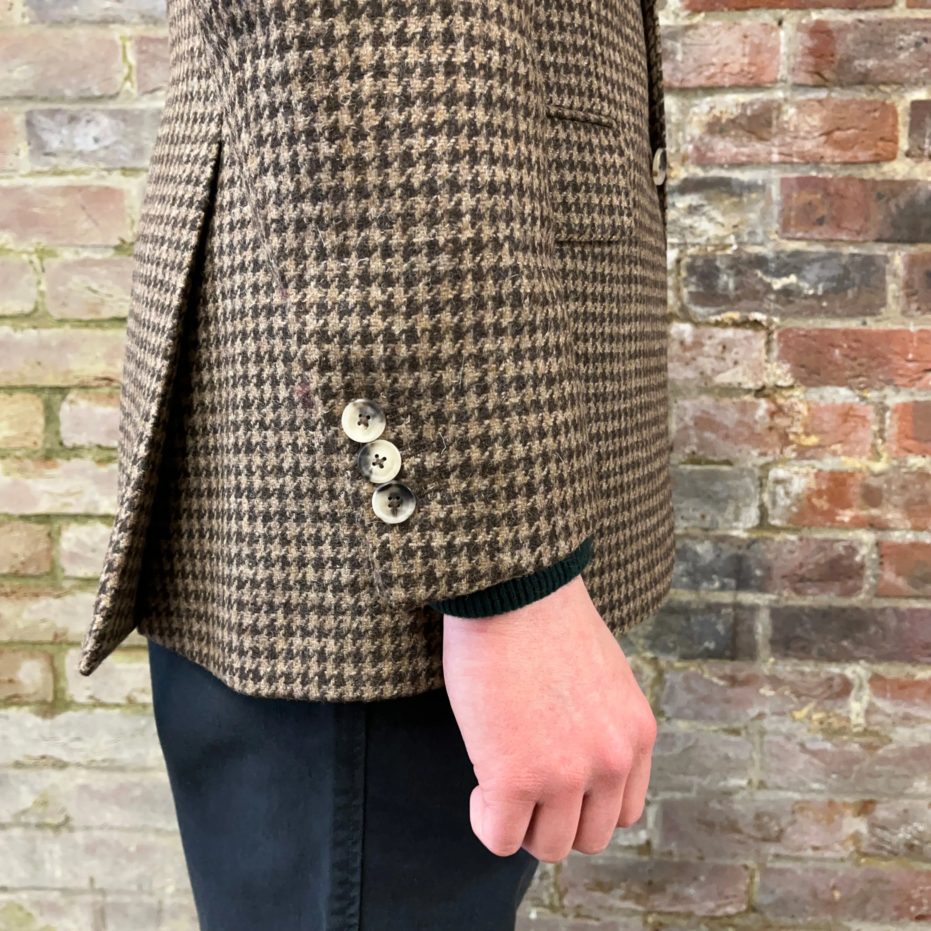 Regent - 'Jacob' Jacket - Houndstooth Wool 340g - Dugdale Bros.