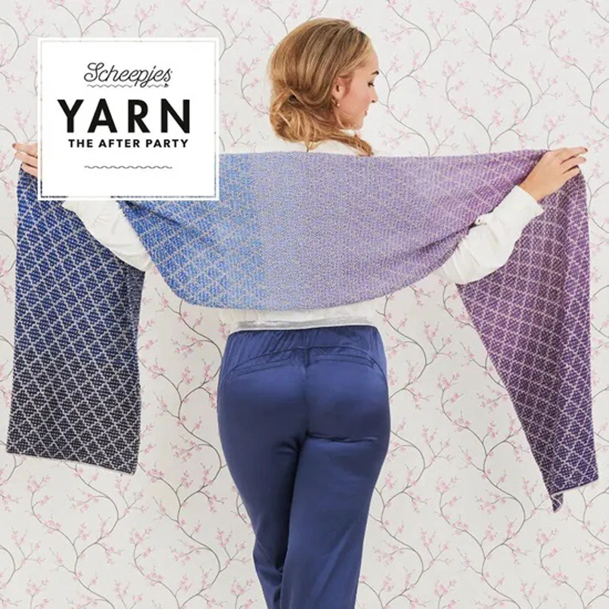 Scheepjes YARN The After Party Patterns - 71 Lavender Trellis Wrap