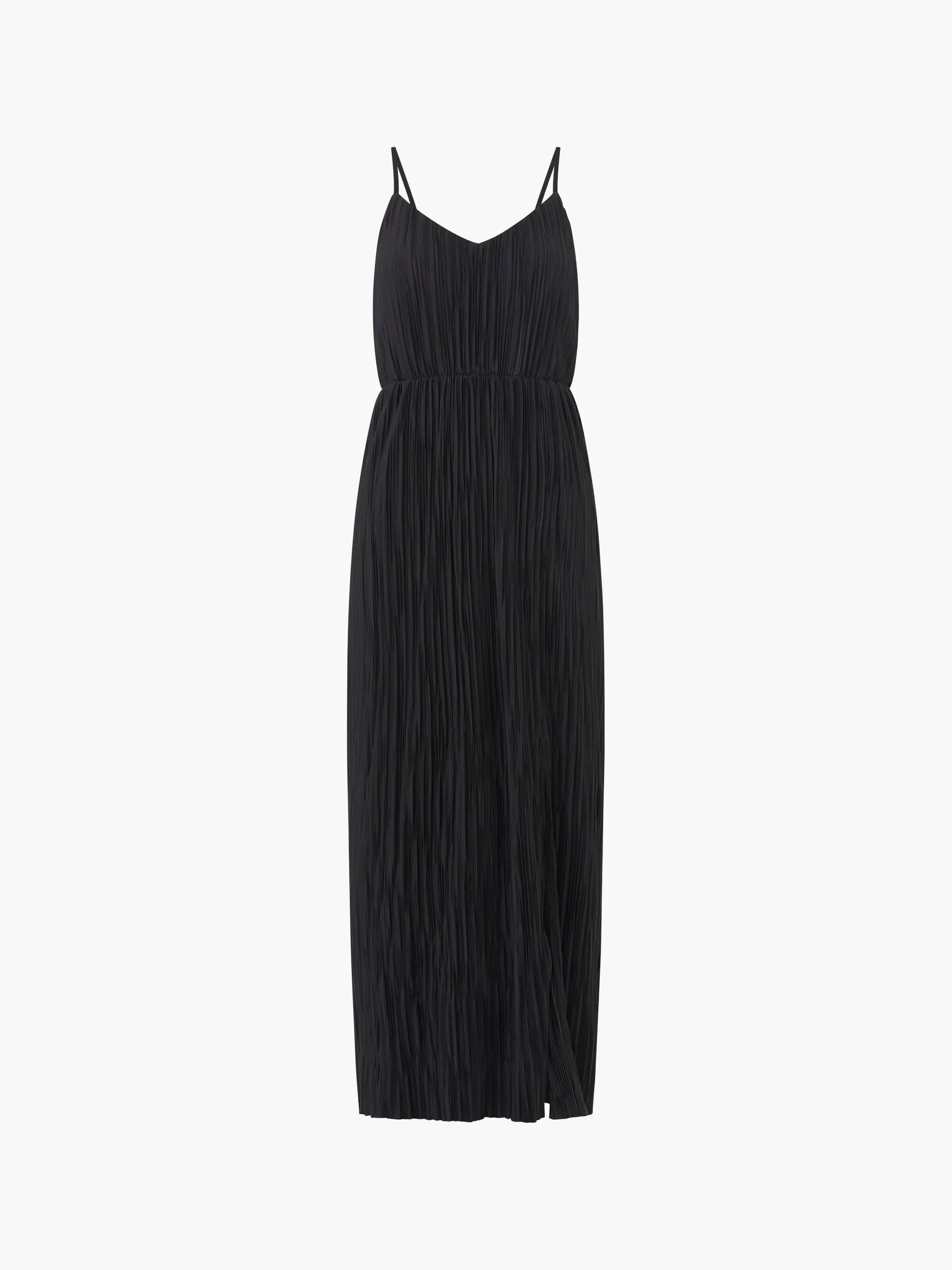 Strappy Plisse Jersey Maxi Dress