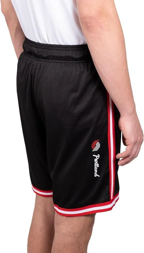 Ultra Game NBA Official Men’s Slam Active Basketball Training Shorts - Unisex, Portland Trail Blazers, Team Color|Portland Trail Blazers