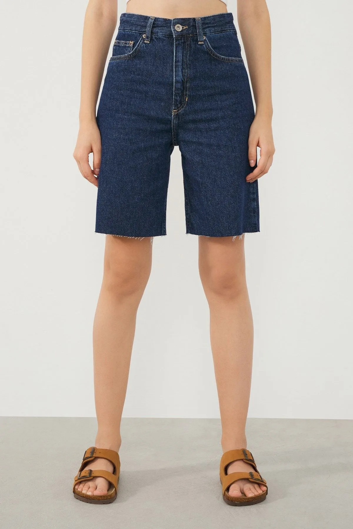 Vera Bermuda A-line Fit Dark Blue Women’s Denim Shorts