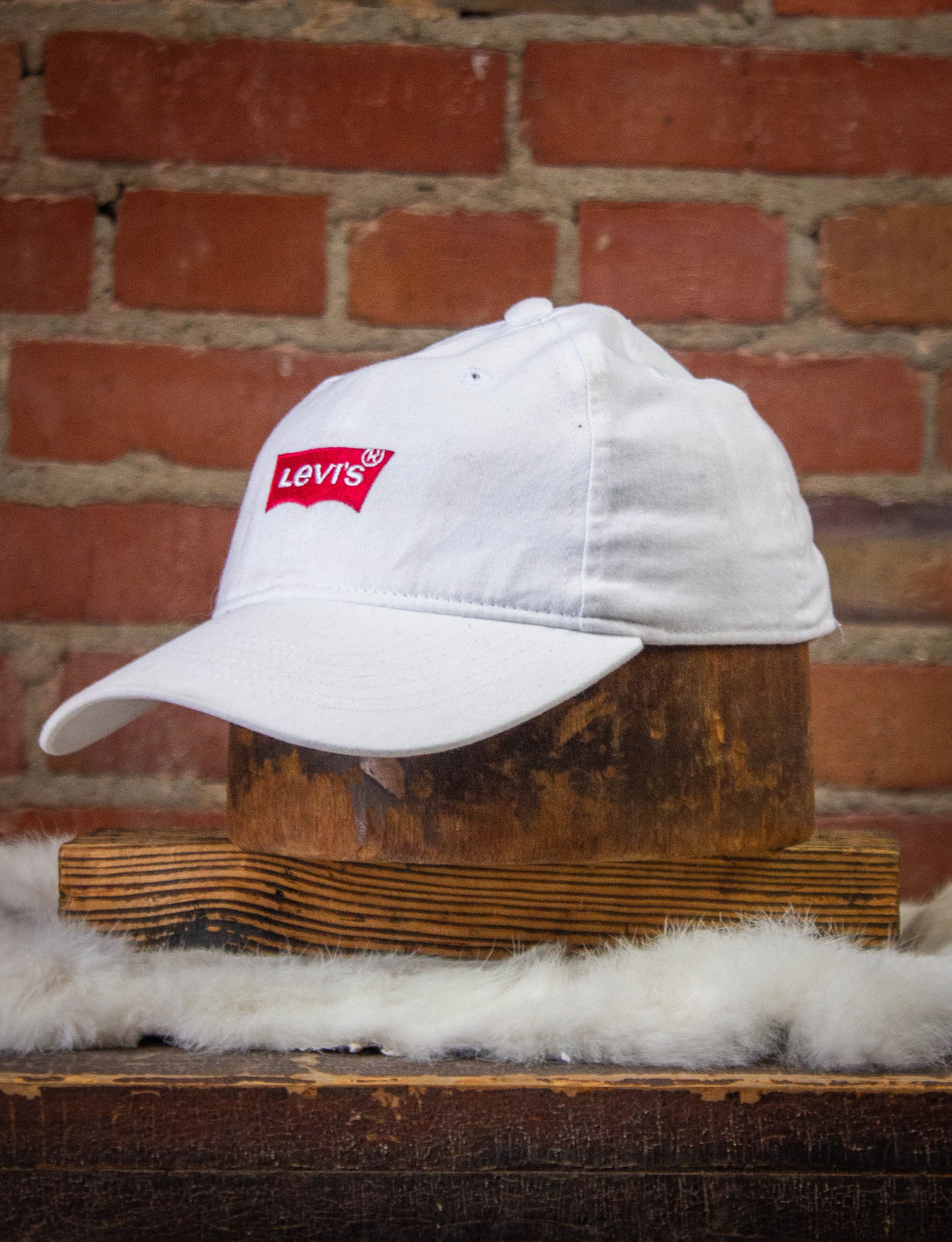 Vintage Levi's Baseball Cap White